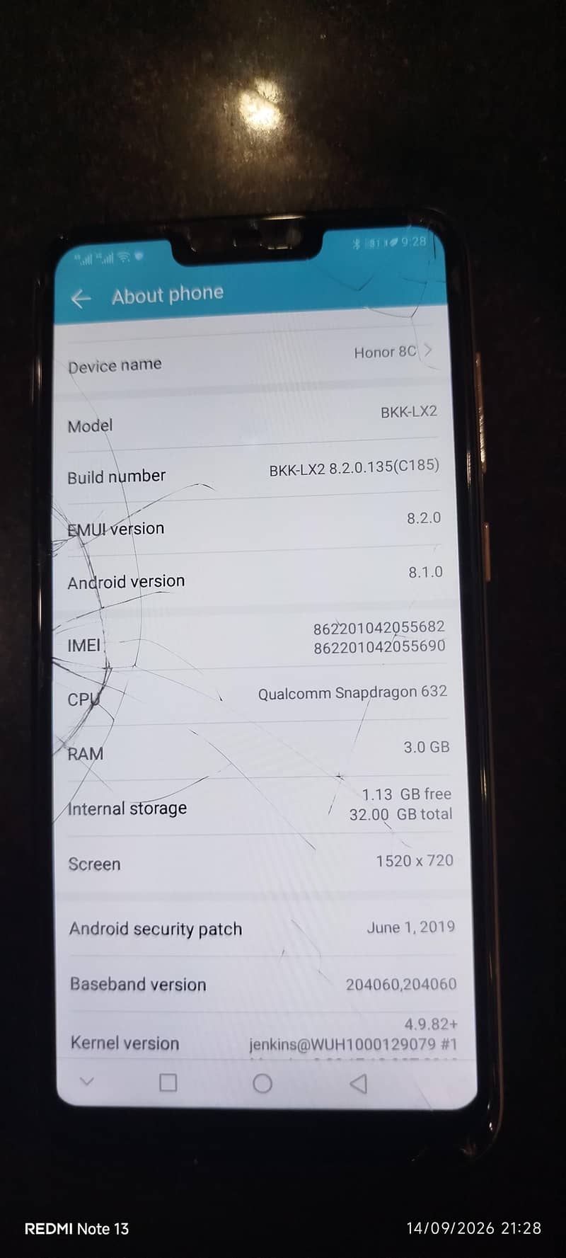 Honor 8C 0