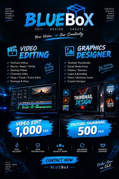 Professional Video Editing & YouTube Thumbnail Design Services