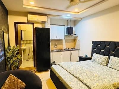 Daily basis, weekly basis, One bedroom Studio fully furnished luxury apartments available for rent Gulberg greens Islamabad & Bahria Town Phase 1, Phase4 or phase 7 luxury apt available
