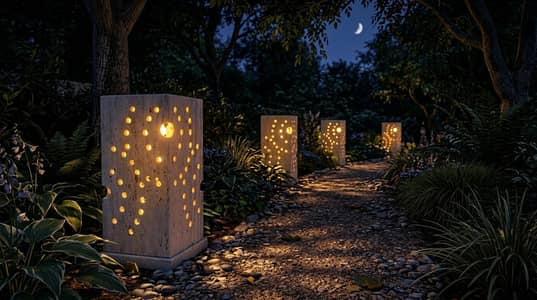 beautiful marble lamps