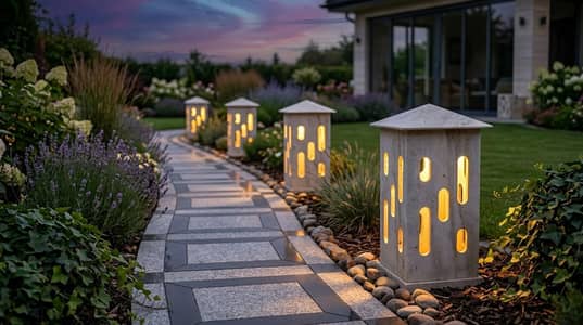 beautiful marble lamps