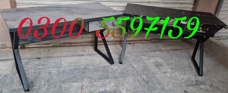 Office study table, computer desk, workstation, staff table chair, rac