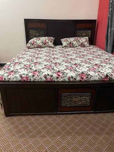 Double Bed For Sale With matris | Bed For sale