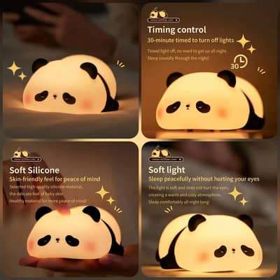 Rechargeable panda Table Lamp