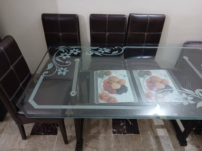 Overstuffed Leatherette Sofa Set and Stuffed Leatherette Dining Table 4