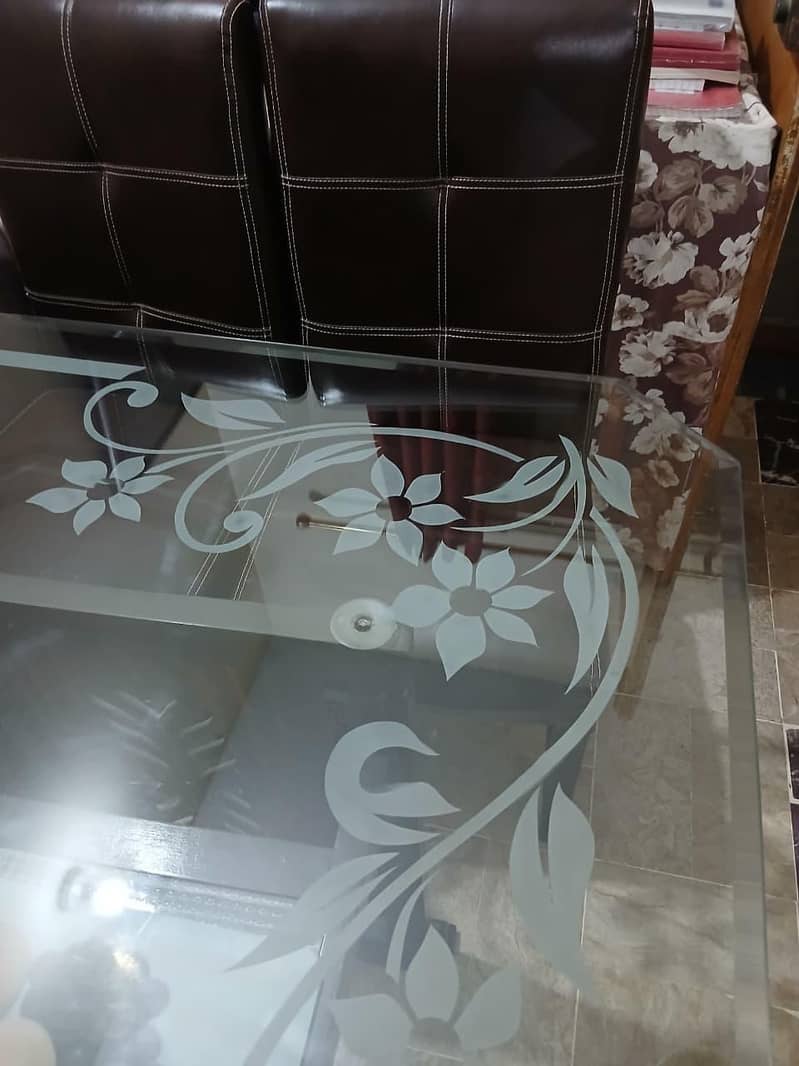 Overstuffed Leatherette Sofa Set and Stuffed Leatherette Dining Table 5