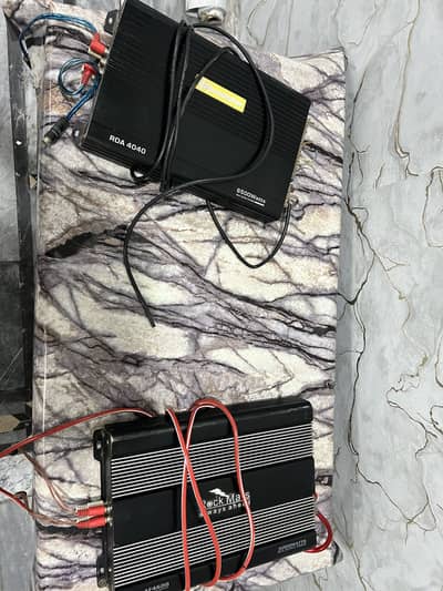 Amplifiers 6500 watt and 3000 watt