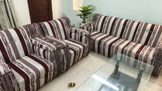5 Seater Used Sofa Set for Sale - 30,000