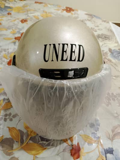 Helmet brand new. Imprted Half face Silver Medium to Large,,