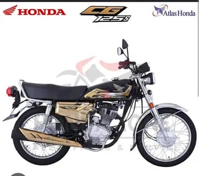 Honda CG 125 self Start New addition Gold