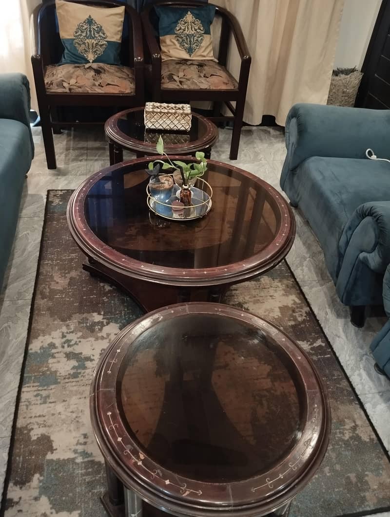 Dining table+ center tables 4