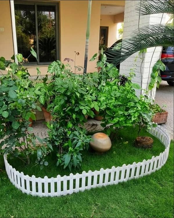PVC Garden Fence Pack of 3