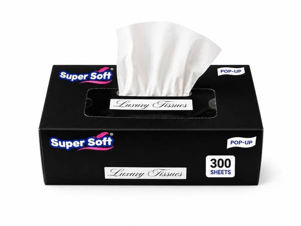 Super Soft Pop-Up Luxury Facial Tissue Box – 300 Sheets. . . .