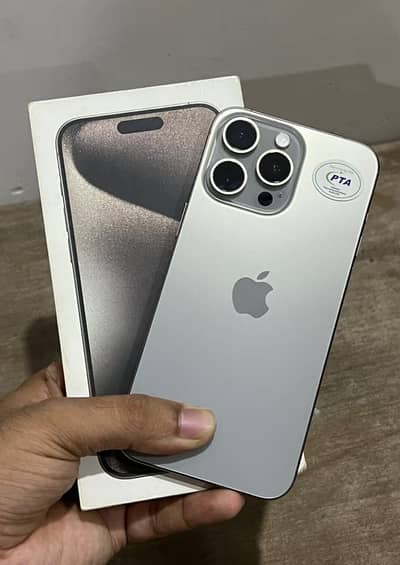 IPhone 15 Pro Max|256gb| natural titanium | pta approved |