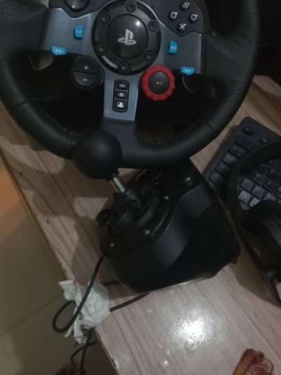 Logitech g29 steering wheel+ shifter. good condition