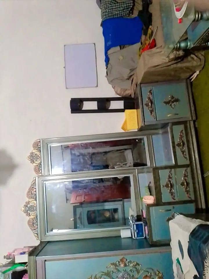 full bed set dressing table wardrobe table set showcase 1