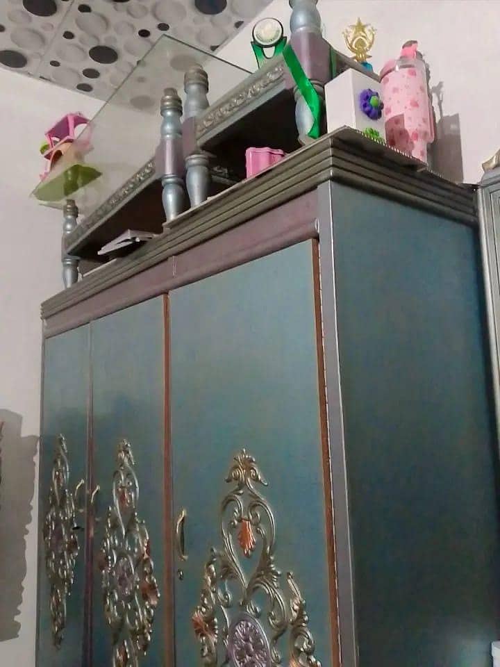 full bed set dressing table wardrobe table set showcase 13