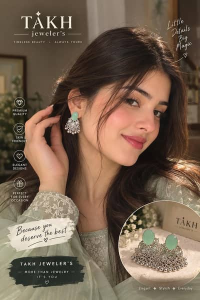 mint bloom jhumka