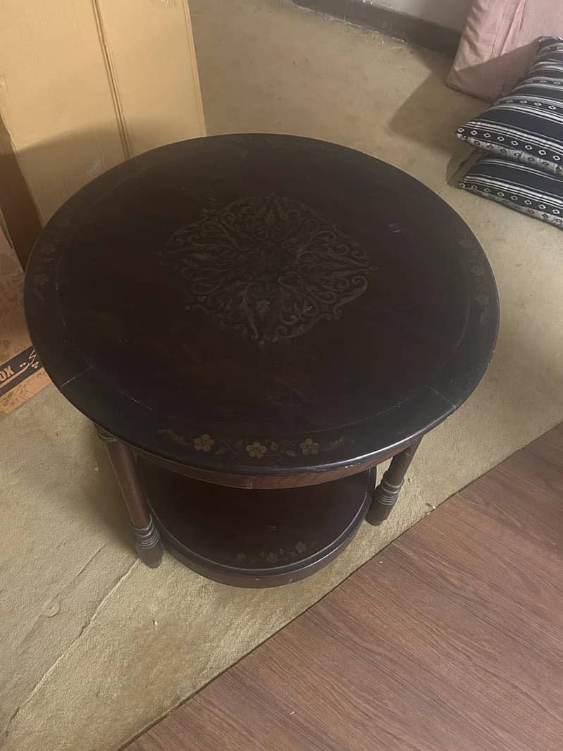 Wooden Side Table. 0