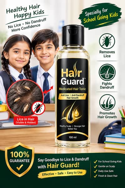 Anti lice , anti dandruff , hair growth with Hair Guard