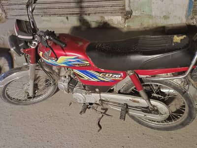 Honda CD 70 Red color 2021 model