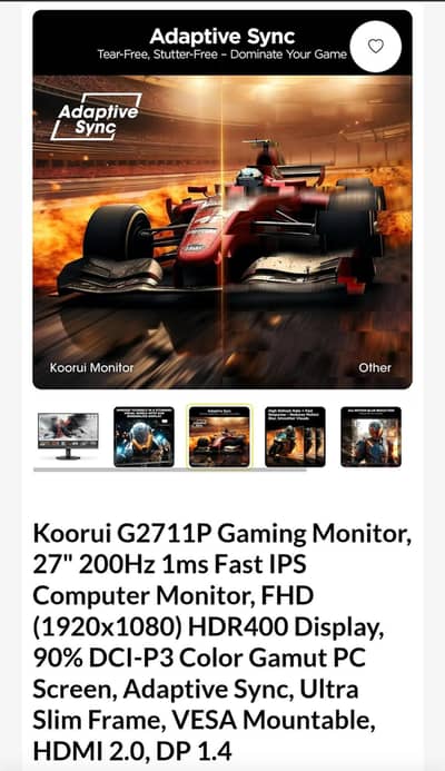 Koorui G2711p LED MONITOR
