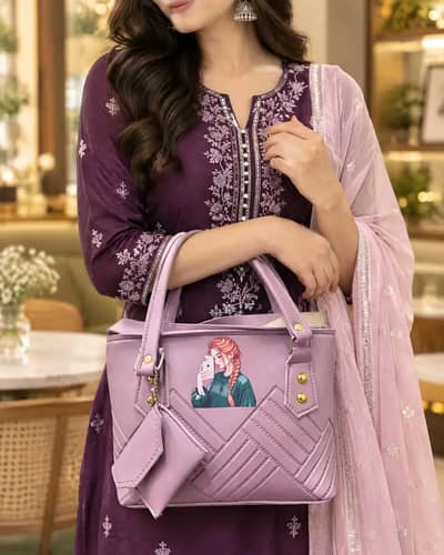 leather hand bag