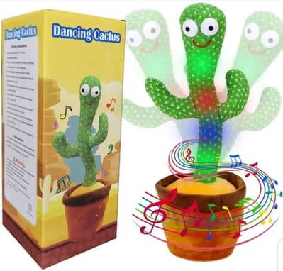 Dancing cactus plus toy Green led music for kids