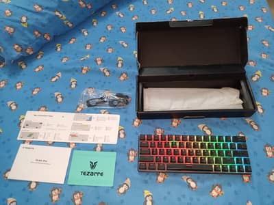 TEZARRE TK-63 Gaming RGB Mechanica 60% Wireless Keyboard