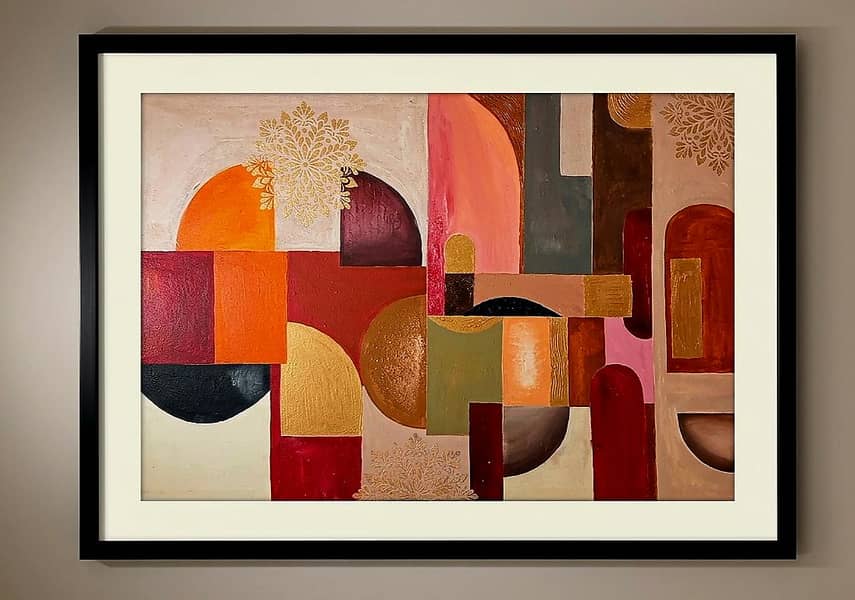acrylic geometric theme 2