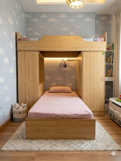 Kids Bunker Bed with cupboard
