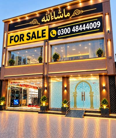 FOR SALE BUILDING COMMERCIAL 1 KANAL DOUBLE STORY LIFE TIME COMMERCIAL PAID GOOD INVESTMENT TIME TOP LOCATION