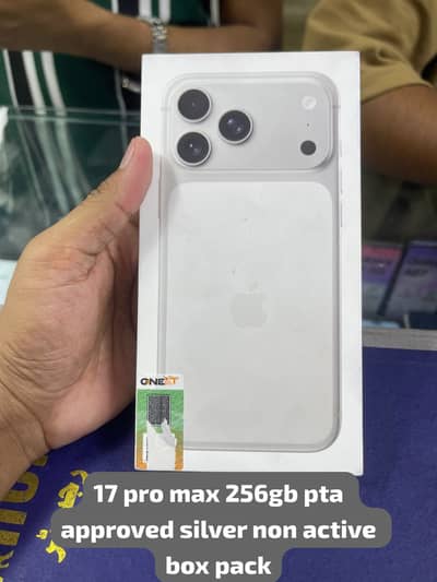 Apple iphone 17 pro max 256gb pta approved box pack