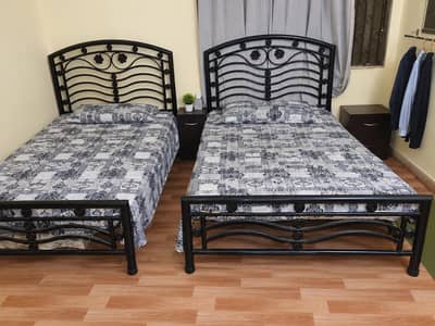Iron bed | URGENT SALE | Queen size bed