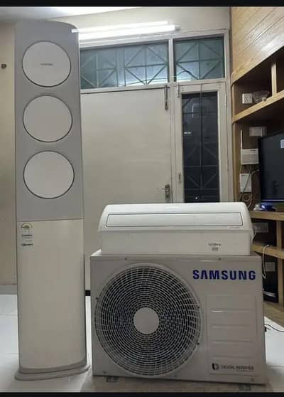 Samsung 2 Ton dual digital Inverter Tower + Wall Indoor + Outdoor Unit