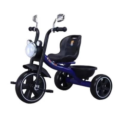 kids tricycle with lights and music black blue2-5y
