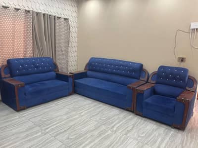 Beautiful royal blue Sofa Set for Sale