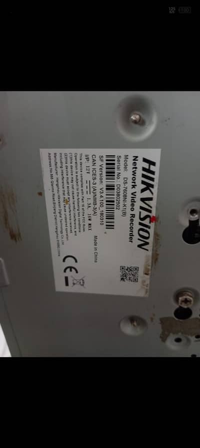 hikvision NVR 8ch 7608 Ni k1