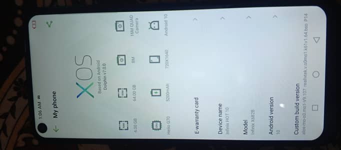 Infinix Hot 10 4GB 64GB
