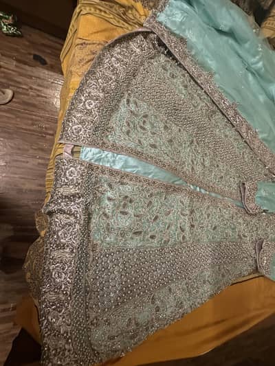 Ice blue net bridal maxy size small to medium