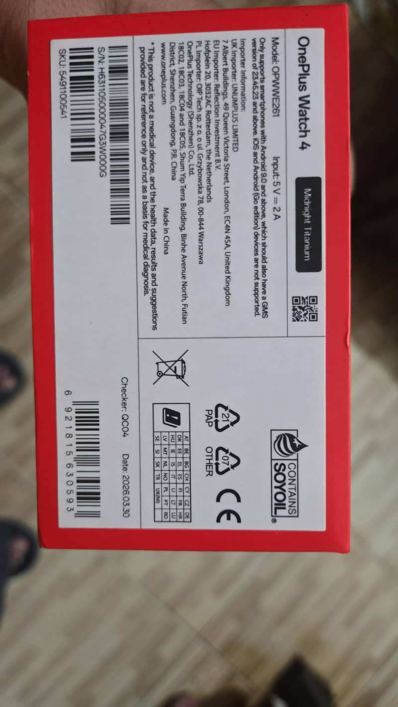 One plus watch 4 1