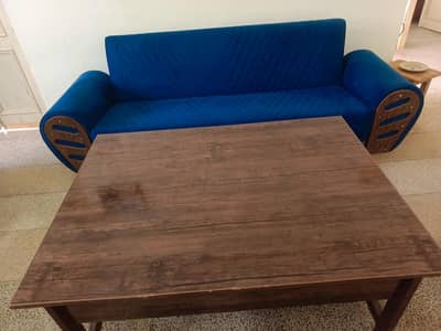 Sofabed  with Table and Bookshelf