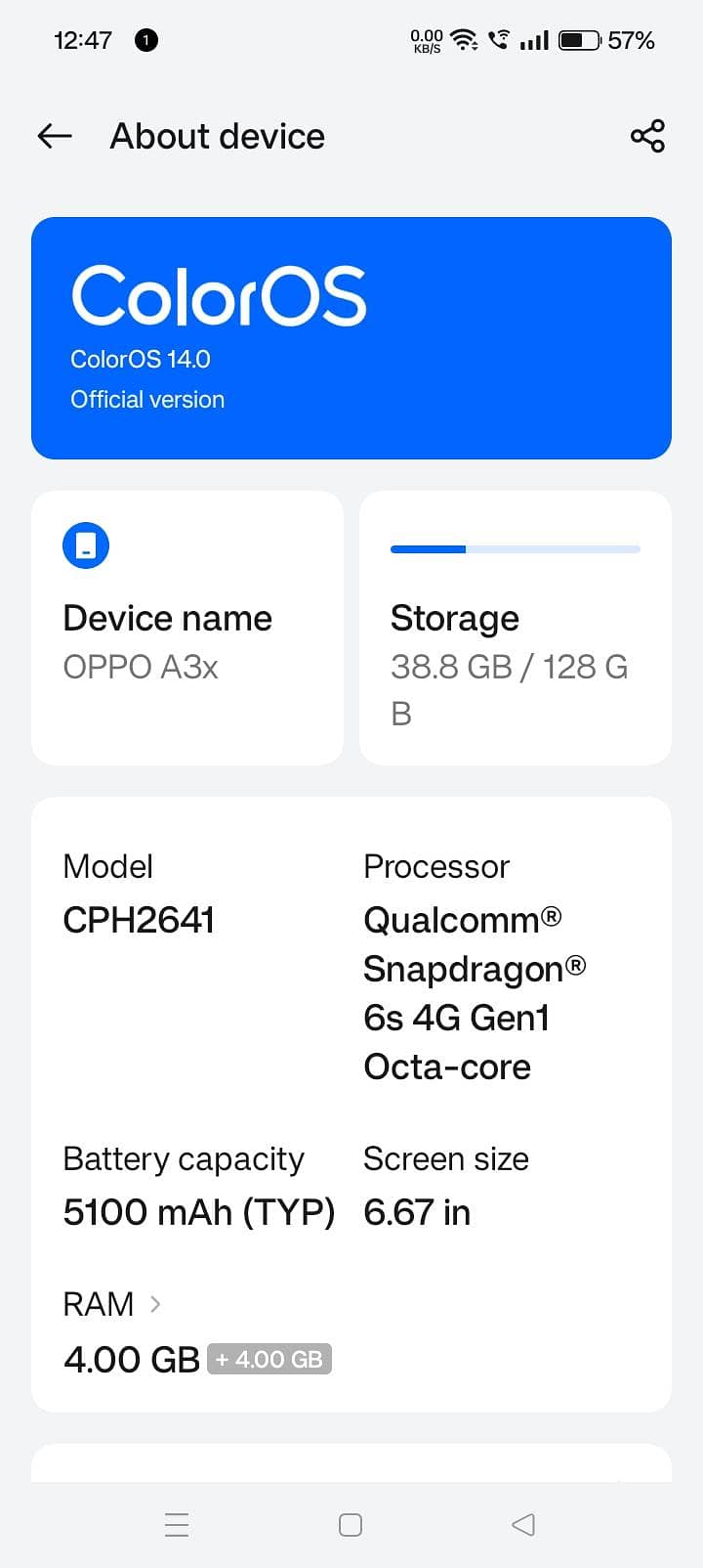 OPPO A3x 13