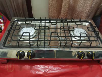 Slightly Used Double Burner Stove – Excellent Condition!