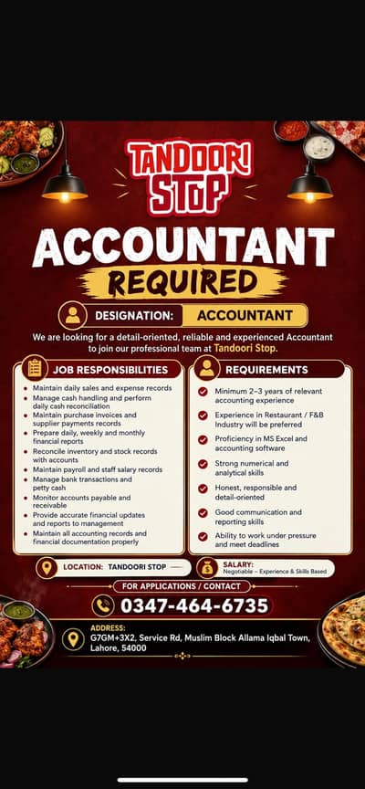 Restaurant accountant