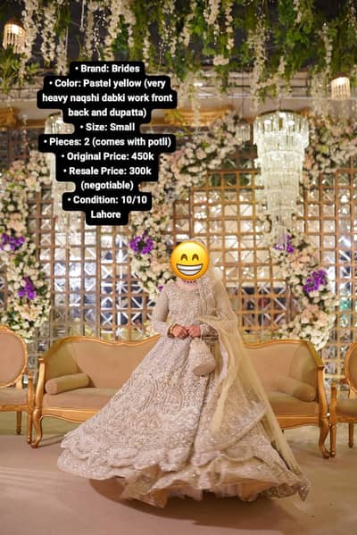 Bridal designer walima dress for sale