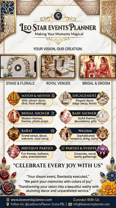 All Type Of Events Decor