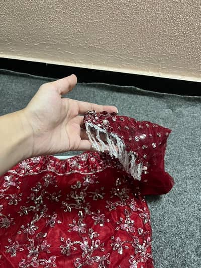 Barat strawberry red dress