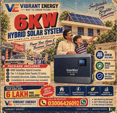6KW Hybrid Solar System Package
