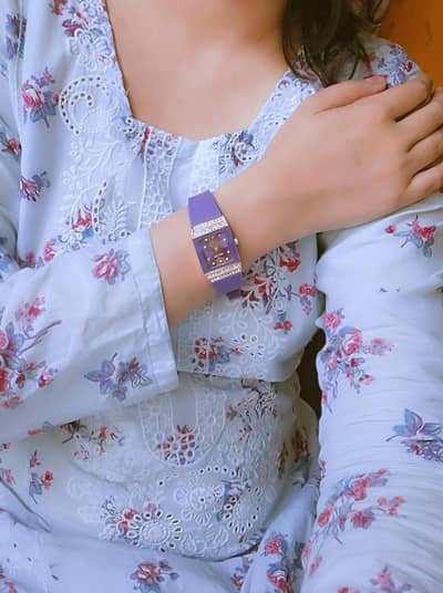 purple watch 650 with box